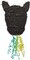 Pull String Cow Pinata for Farm Birthday Party Decorations - Baby Shower Supplies for both Boys & Girls - Cow Theme Pinata (Small, 16.5 x 13 x 3 Inch)
